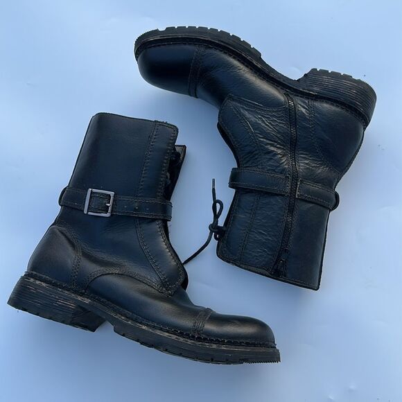 BED : STU COMBAT MOTO BOOTS style GANGSTER - Picture 2 of 12